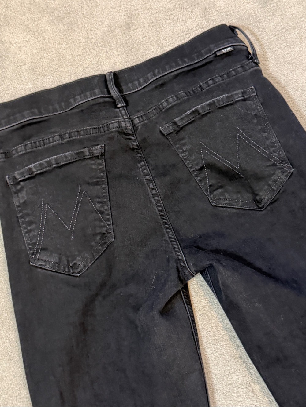 MOTHER ‘The Runaway’ High-Rise Bootcut Flare Jeans in Black - Size 29x33 - Picture 6 of 11
